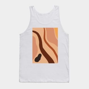 Abstract Earth Tones 4.5 Tank Top